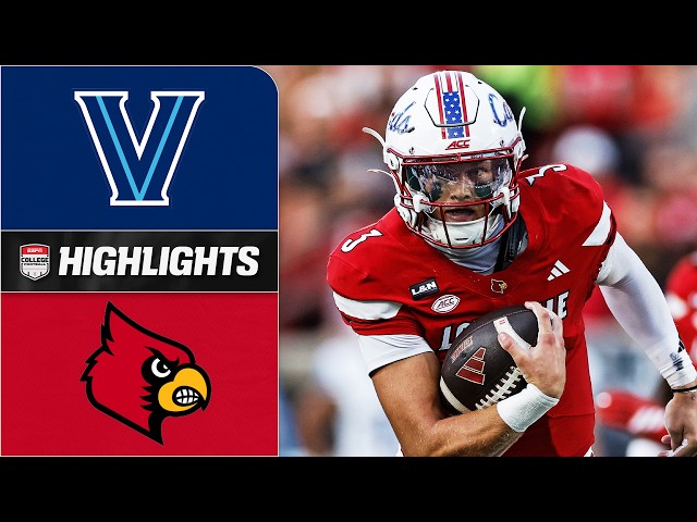 Villanova Wildcats vs. Louisville Cardinals | Full Game Highlights | ESPN College Football