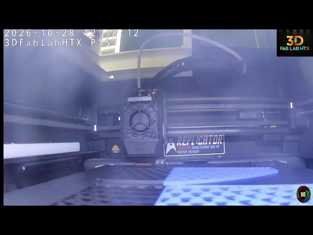 3DFabLab HTX Live 3D printing!