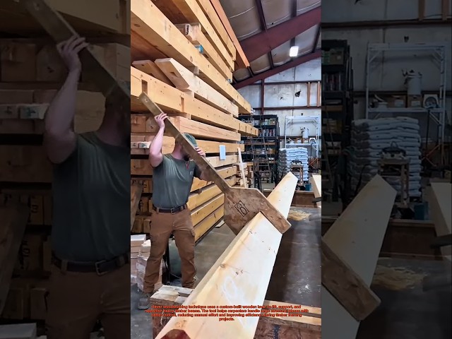 Carpenter’s Simple Lifting Tool Makes Moving Heavy Timber Easier!