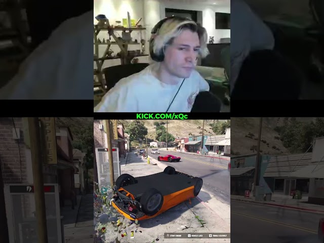 😭xQc Almost Took Out Tony with His Car... #Shorts