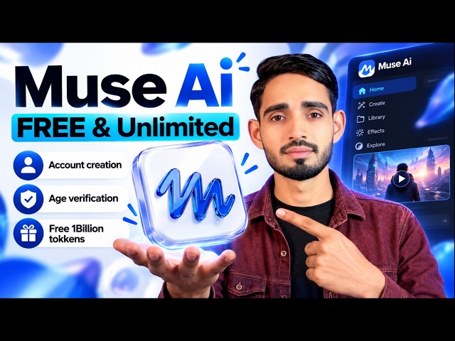 Muse AI Full Setup Guide + Unlimited Free Tokens | Free Ai Video Generator