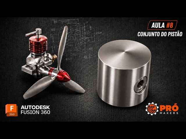 Learn Fusion 360 by Modeling a Real ENGINE | Lesson #8: Piston Assembly