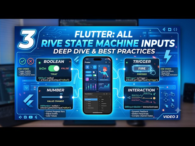 Flutter + Rive: Master All State Machine Inputs in 10 Mins