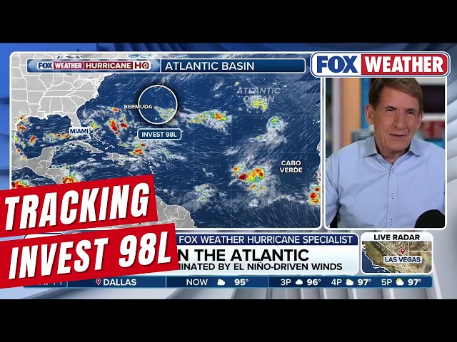 Tracking The Development Of Invest 98 In The Atlantic