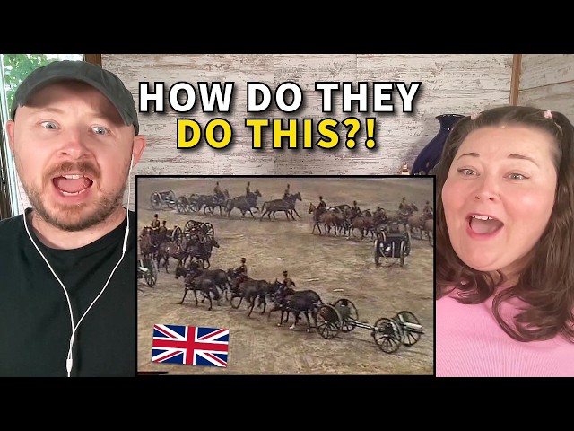 Americans React to The King's Troop at the Final Royal Tournament!