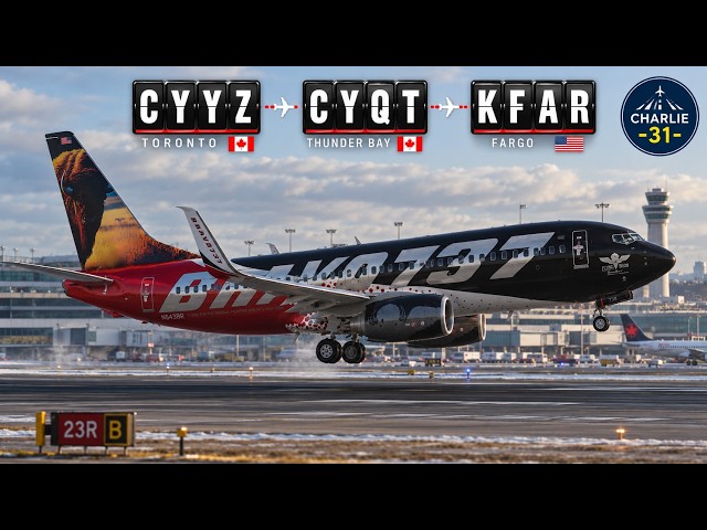 Toronto → Thunder Bay → Fargo | Flying the Bison 737-800! ✈️ TNFC LIVE | MSFS 2024