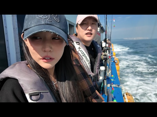 Pretending to take my female friend to a restaurant but taking her fishing instead lol