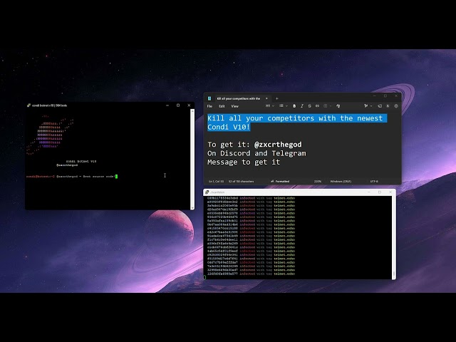 Condi v10 COMEBACK botnet mirai/qbot exploit - How to get bots on your botnet