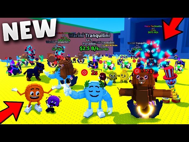 NEW PARADOX and INFINITY BRAINROTs on a ADMIN ABUSE in ESCAPE TSUNAMI for Brainrots Funny Moments 3