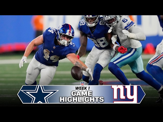 Dallas Cowboys vs New York Giants Game Highlights | NFL 2026 Season Week 1