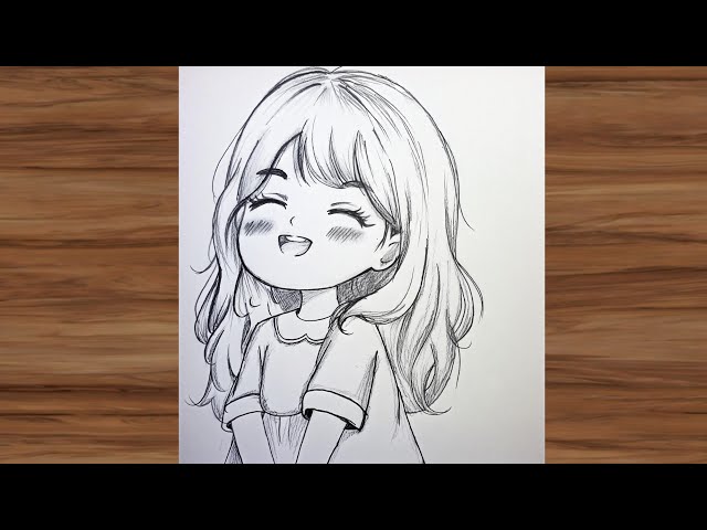 Easy Cute Anime Girl Drawing Tutorial ✨ | Step by Step for Beginners