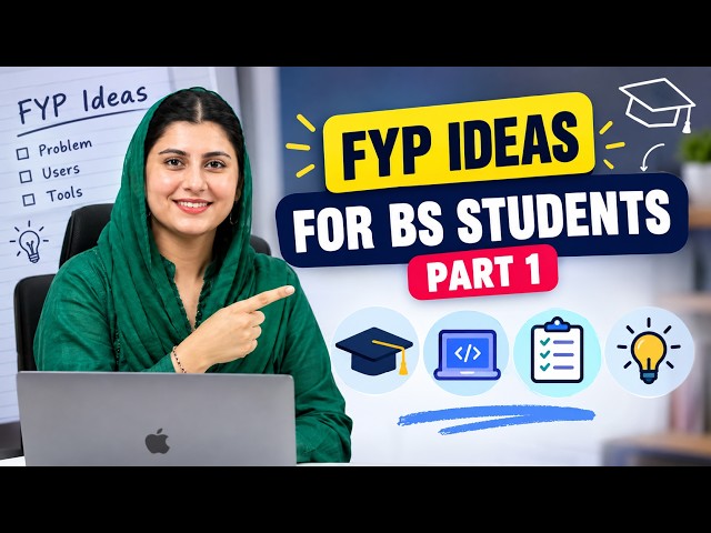 Top 8 Web & App FYP Ideas for BSCS & BSIT Students | Final Year Projects | Part 1