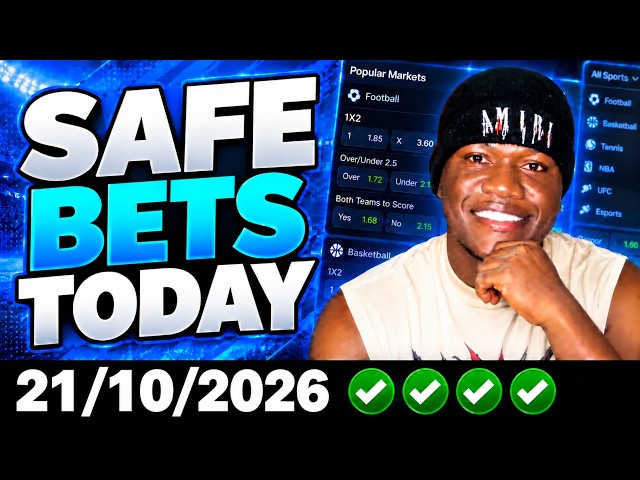 FOOTBALL PREDICTIONS TODAY 21/10/2026 SOCCER PREDICTIONS TODAY | BETTING TIPS, #footballpredictions