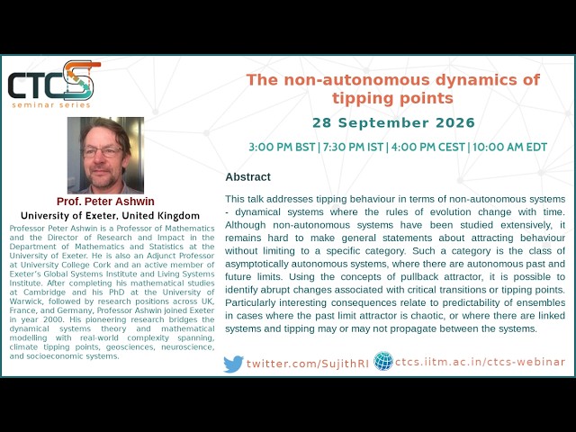 The non-autonomous dynamics of tipping points