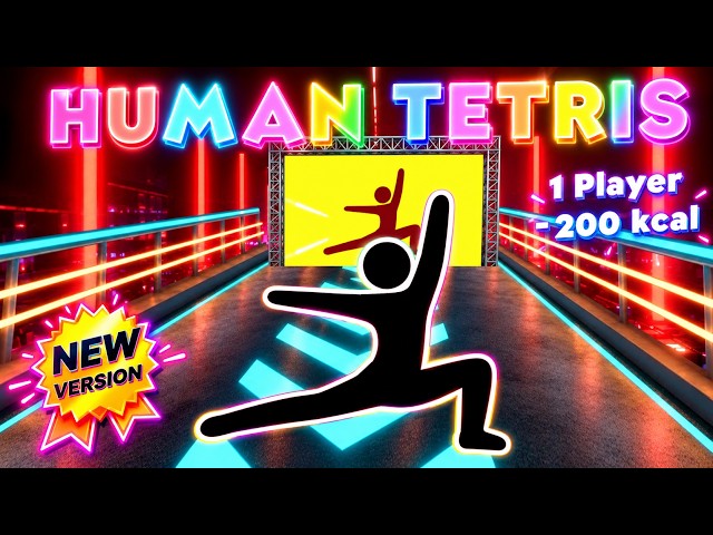 Human Tetris | Immersive Interactive Warm Up | –200 kcal | 1 Player ⚡ Can You Follow Every Move?