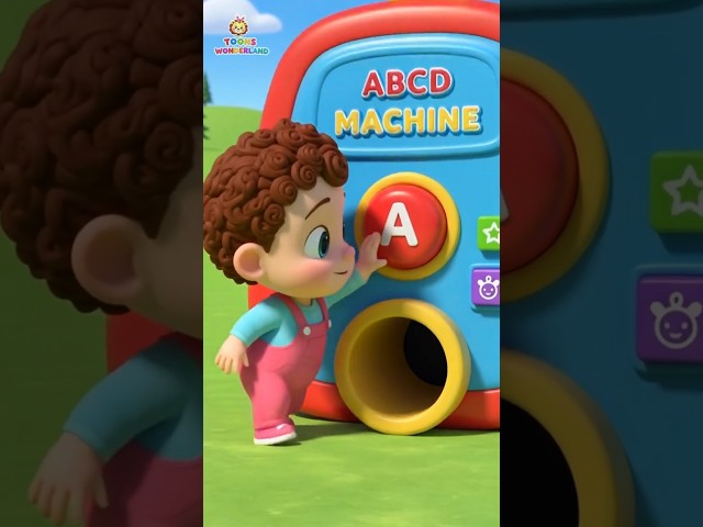 ABC Song for Kids (A-D) | Fun Alphabet Nursery Rhyme | ABCD Learning Song #abcd #kidssongs #shorts