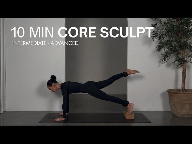 10 MIN CORE SCULPT WORKOUT | PILATES CORE WITH THE BLOCK | Express Ab Workout