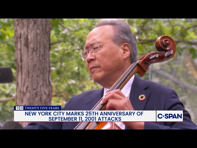 Yo Yo Ma Performs at NYC 9/11 Ceremony