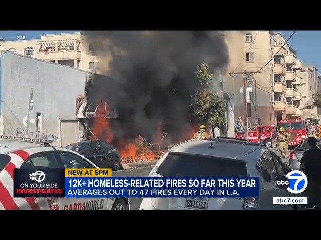 More than 12K homeless-related fires reported in LA this year