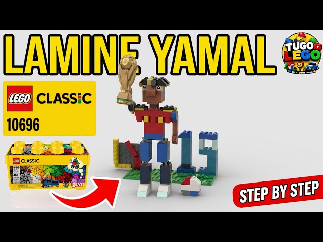 LEGO Classic 10696 Lamine Yamal ⚽🏆 | World Cup Trophy + 2 Poses | Step-by-Step Build & Instructions