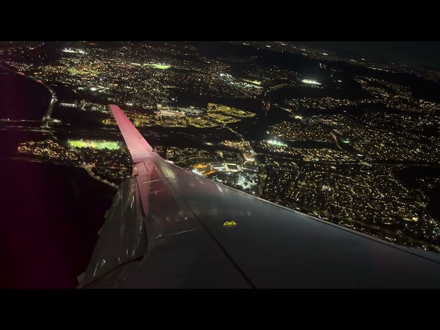 John Wayne Airport Takeoff at Night