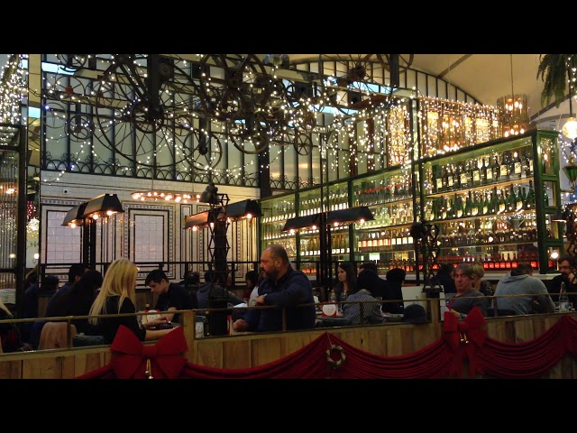 People In Restaurant - Free HD Stock Video Footage - No Copyright - Shoppingmall Bar Cafe