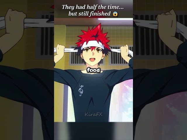 They had half the time... but still finished 😱🤯 #anime #shorts