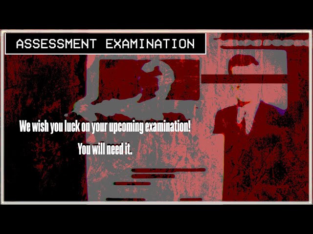Assessment Examination - A Horror Game Where You Find Anomalies