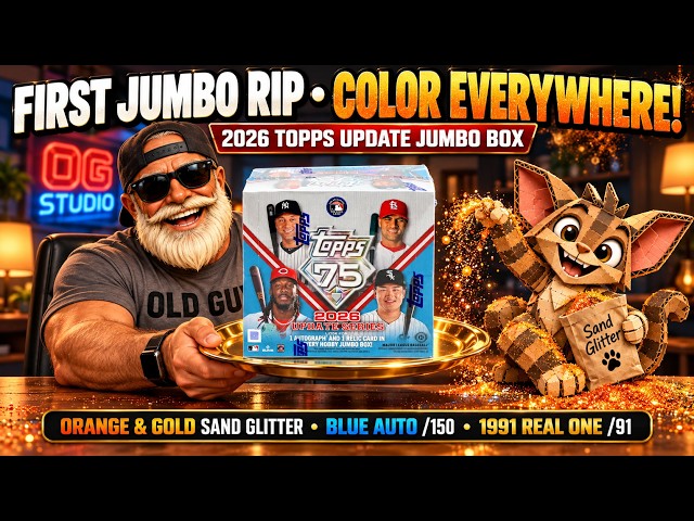 2026 Topps Update Jumbo Box • First Look! ✨ 7 #'D Cards ✨ Blue Rookie Auto /150 & More!
