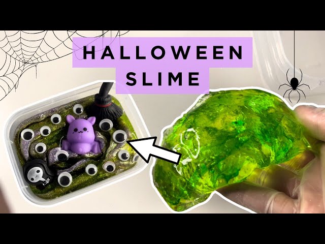 Make your own HALLOWEEN slime! DIY Crafts 👻
