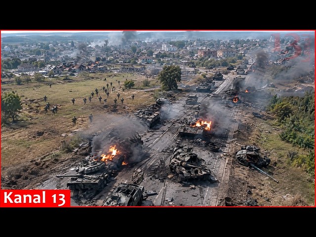 Terrible battle between Russia tanks and Ukrainian drones; fight behind the front line