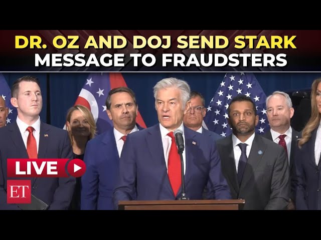LIVE | 'We're coming after you': Dr. Oz joins Blanche & Patel to announce healthcare fraud crackdown
