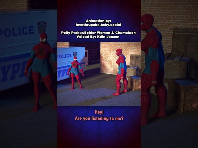 Polly Parker In Double Trouble... !? #voiceover #voiceacting #spiderman #animation #memes #meme