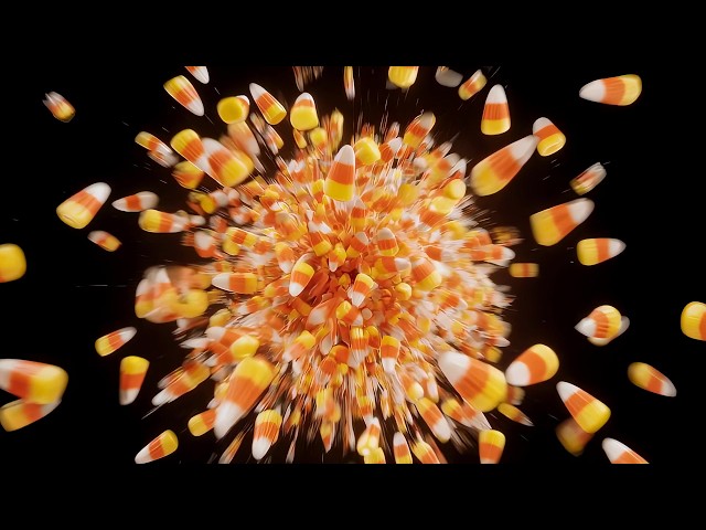 Candy Corn Burst VJ Loop | Halloween Visuals for DJ Sets and LED Walls