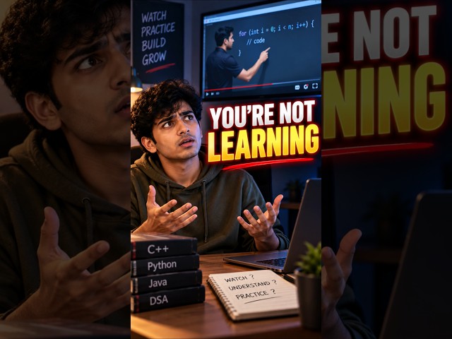 Watching Coding Tutorials? You’re Making This Mistake! #shorts #telugu #tutorial #programming #ai