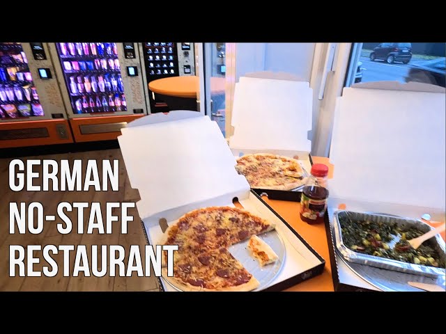 Fully Automated Restaurant in Germany 🍽️ Eating Hot Meals From Machines