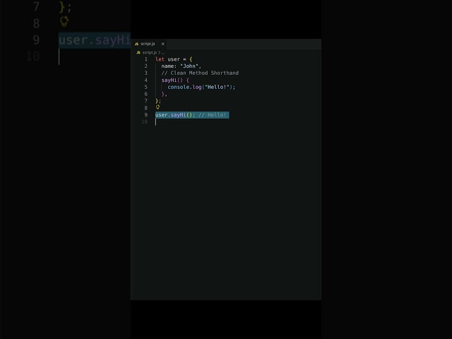 Clean Up Your JavaScript Object Methods! ⚡