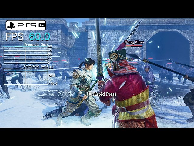 Dynasty Warriors 3 Remastered - PS5 PRO Demo Frame Rate Performance