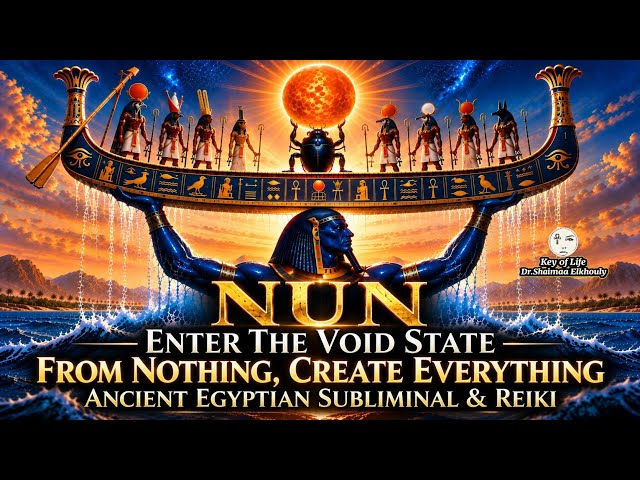 NUN𓈖Enter The Void State | From Nothing, Create Everything| Ancient Egyptian Subliminal| Ocean Waves