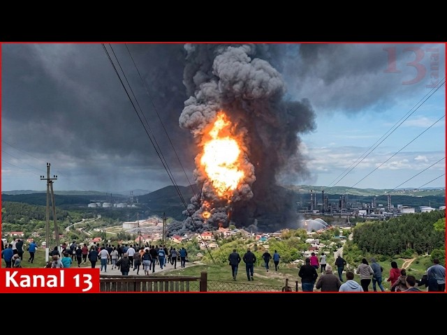 Blast in Russia’s Tuapse refinery, as fire spreads to oil reservoirs after resumed Ukrainian strikes