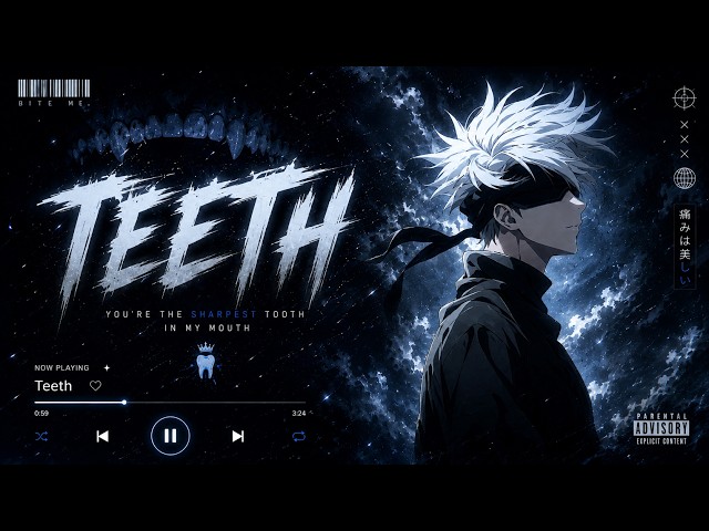 Teeth(Slowed + Reverbed)  | ⌞5 Seconds of Summer ⌝ | Audio edit  ݁| ꪜℴ﹗𝒹