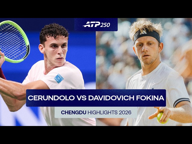 Juan Manuel Cerundolo vs Alejandro Davidovich Fokina Highlights | Chengdu 2026 Round 2