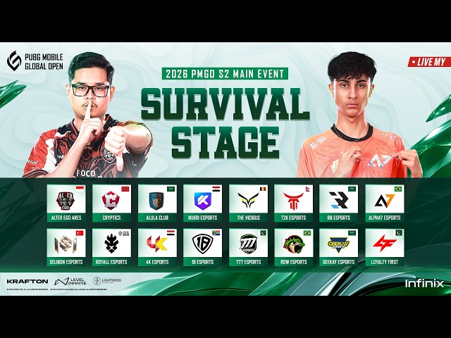 [BM] 2026 PMGO S2 Main Event | Survival Stage | PUBG MOBILE GLOBAL OPEN Season 2