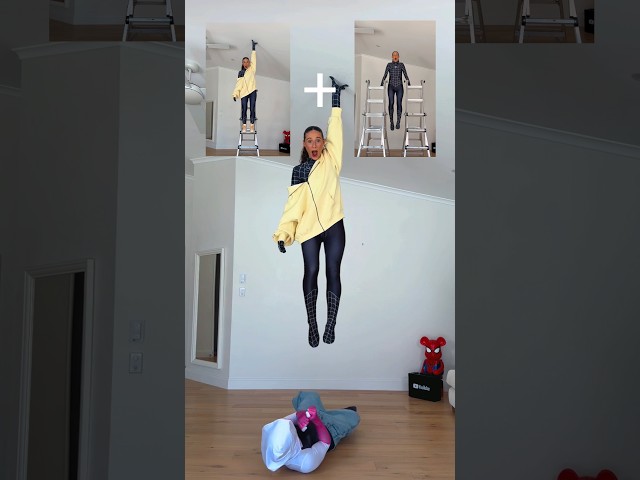 TUTORIAL OF GWEN STACY SPIDERMAN TREND 🕸️💥 #shorts #spiderman #spiderverse