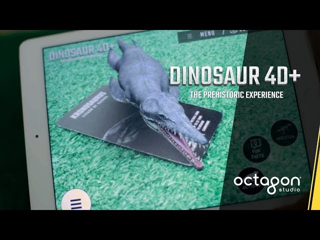 Augmented Reality Flashcards: Dinosaur 4D+ | Octagon Studio