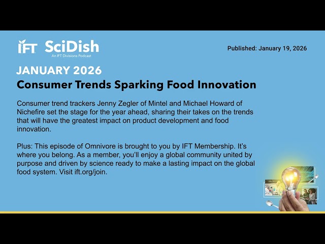 Consumer Trends Sparking Food Innovation | SciDish January 2026