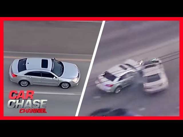 Carjacking suspect leads police on high-speed pursuit with three children trapped in the vehicle