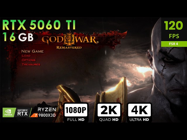 God Of War 3 Native PC Port | Max Settings | FSR4 | RTX 5060 Ti 16GB | R7 9800X3D