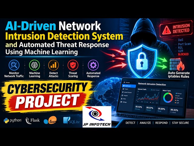 AI-Driven Network Intrusion Detection System and Automated Threat Response Using Machine Learning