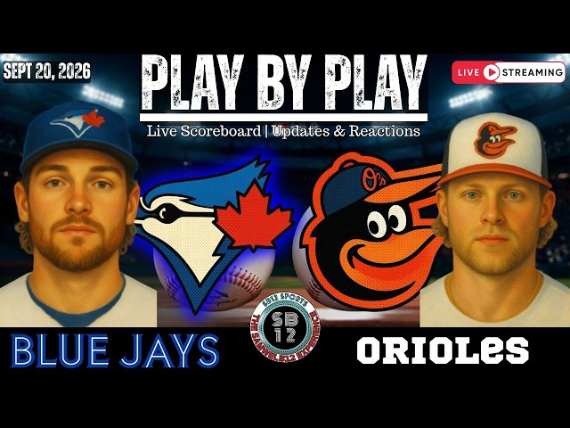 🧢 LIVE:  Toronto Blue Jays vs Baltimore Orioles MLB | Play by Play & Reactions!